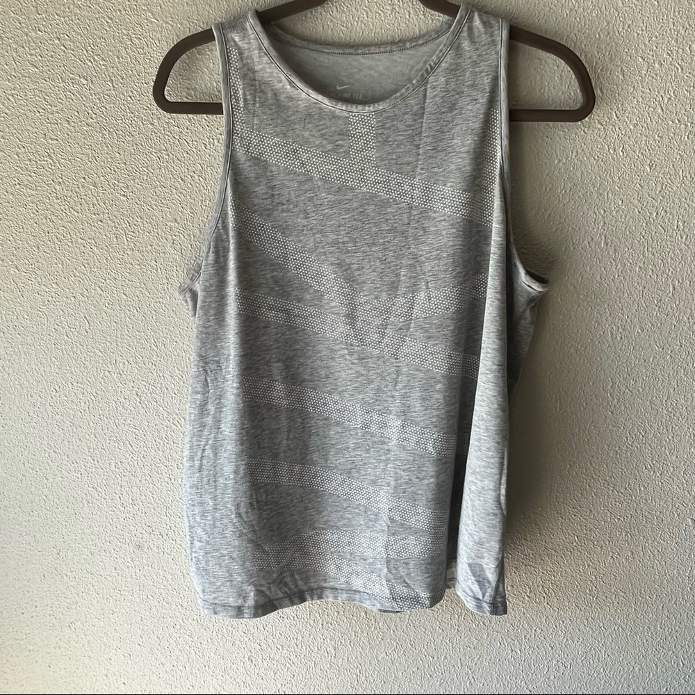 Nike gray muscle tank top tee large